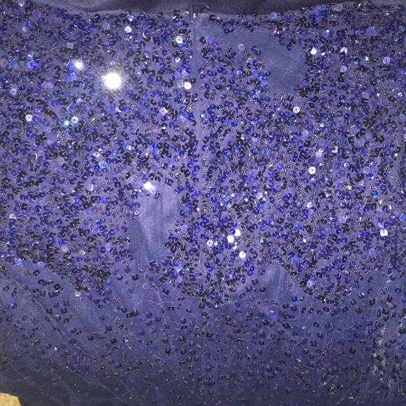 Midnight Blue Prom Dress - Picture 4 of 5